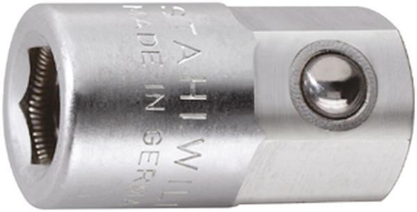 STAHLWILLE 6,3 mm (1/4") Bit-Halter Nr.412-1 Außensechskant 10 mm Länge 20 mm, 11180020