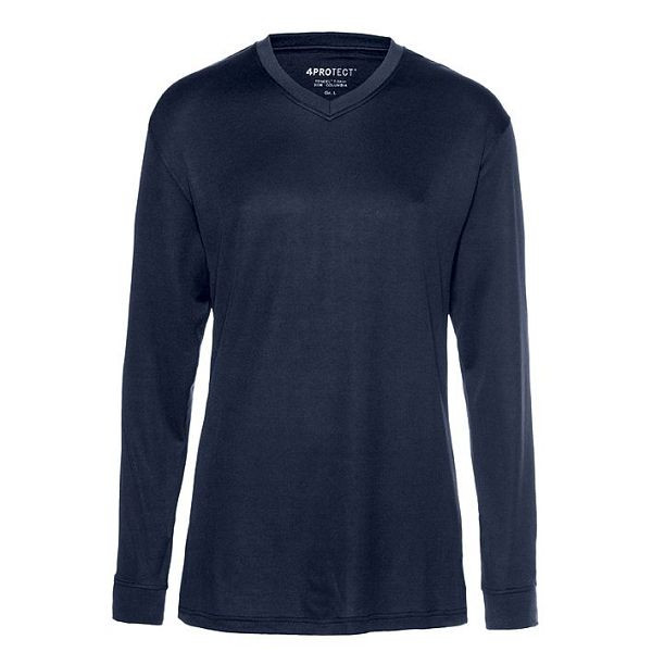 4PROTECT UV-Schutz-Langarm-Shirt AUSTIN, navy, Größe: 3XL, 3340-3XL