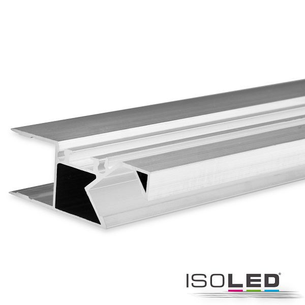 ISOLED LED Aufbauleuchtenprofil HIDE ASYNC Aluminium eloxiert, 200cm, 114806