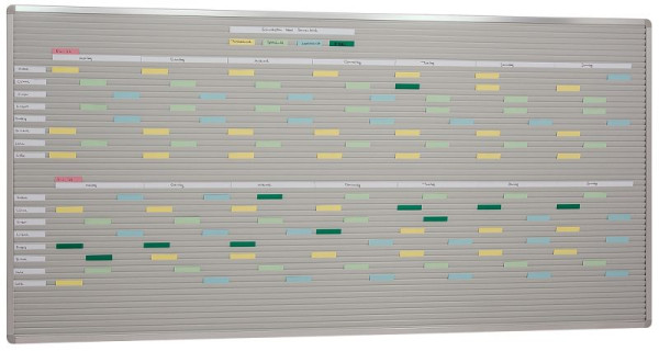 Eichner Einstecktafel, Schienenanzahl: 52, 200 x 94cm, 9080-00128