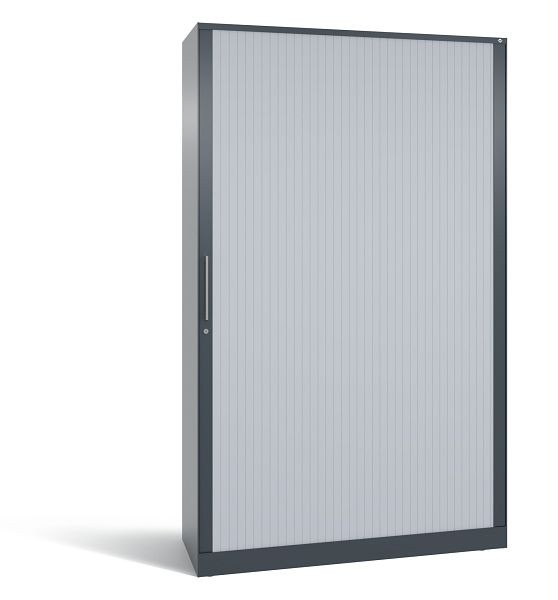C+P Rollladenschrank Asisto, H1980xB1200xT435mm, Farbe: Anthrazit/Weiß, Bügelgriff, 5 OH, 143001-000 S10108