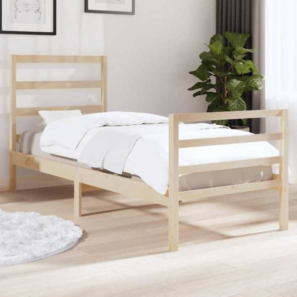 vidaXL Massivholzbett Kiefer 90x190 cm, 3103678, 8720287024286