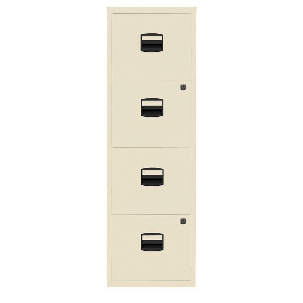 Bisley Home Hängeregistraturschrank PFA, 4 HR-Schubladen, 669 hellelfenbein, PFA4F669