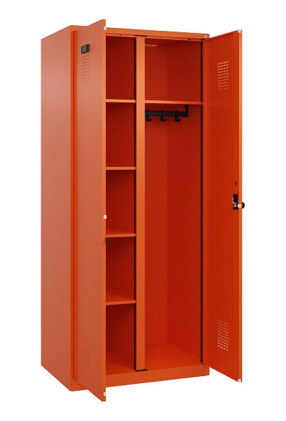 C+P Wäsche-/Garderobenspind Evolo PLUS, 2 Abteile, 1850x800x500mm, 2004/2004, Drehriegel, 049600-22 S10023