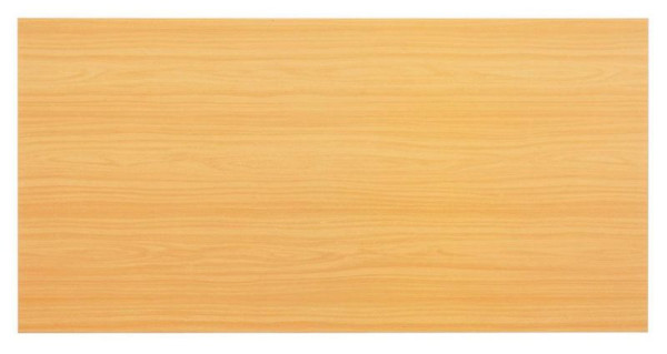 Hammerbacher Tischplatte 160x80cm mit Systembohrung Buche, Rechteckform, VKP16/6