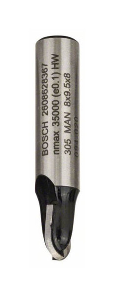 Bosch Hohlkehlfräser, 8 mm, R1 4 mm, D 8 mm, L 9,2 mm, G 40 mm, 2608628367