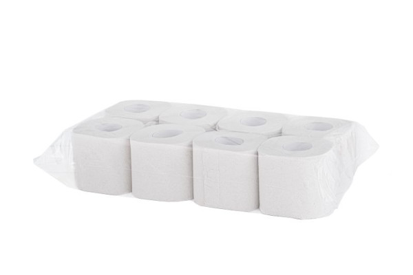ELOS Toilettenpapier, classic, 3-lagig, weiß, 9,5 x 11,0 cm, 250 Blatt/Rolle, VE: 64 Stück, 200218
