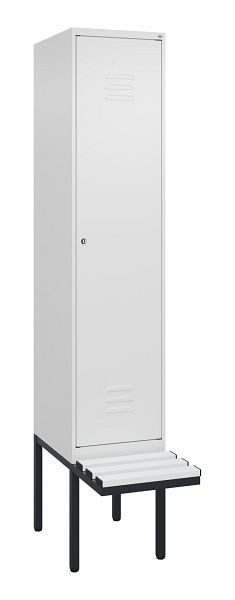 C+P Umkleidespind Classic PLUS, 2120x400x815mm, 9016/9016, Zylinderschloss, 0800407-12 S10029