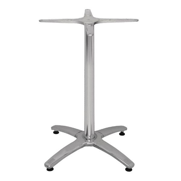 Bolero Tischfuß mit Fußkreuz Aluminium 68cm hoch, DN641
