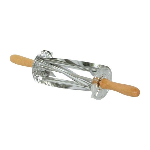 Tellier Gobel Croissant-Rollenschneider aus Edelstahl mit Holzgriff 510x95x95mm, HS517