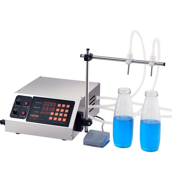 VEVOR Abfüllmaschine Doppeldüse mit unabhängigen Füllkanälen 3,7 L/min 34 x 26 x 14 cm Edelstahl Füllmaschine Wein Milch, WSDBGYGZJ34LIT0A5V2