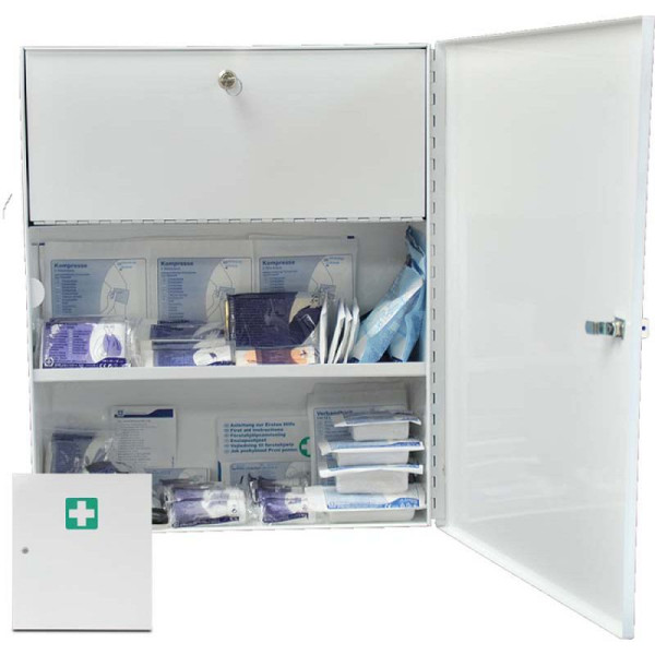 Stein HGS Verbandschrank -Modell C-, mit separatem Giftfach, mit Inhalt nach DIN 13169, 25329