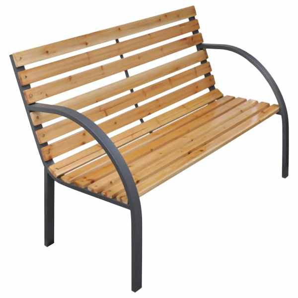 vidaXL Gartenbank 112 cm Massivholz Tanne, 319573, 8720845642402