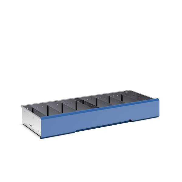 bott verso Sortiment Trenn- und Steckwände, mit 9 Fächern, Für Schubladen mit 175 mm Höhe, Schrankabmessungen BxT: 1300 x 550 mm, 16926861.51