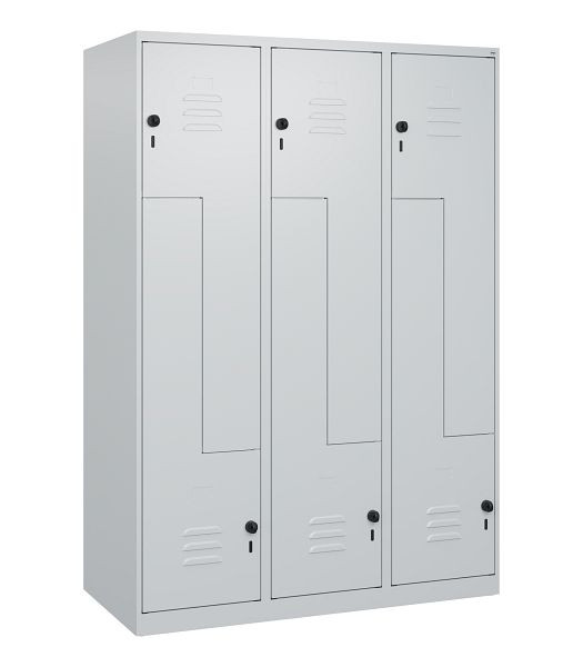 C+P Z-Spind Classic PLUS, 6 Abteile, 1700x1200x500mm, 7035/7035, Drehriegel, 0800037-326 S10004