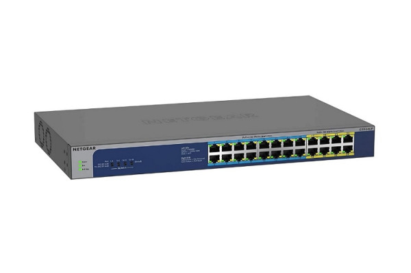 Netgear 24-Port Gigabit Ethernet unmanaged PoE++ Switch, 480W, GS524UP-100EUS