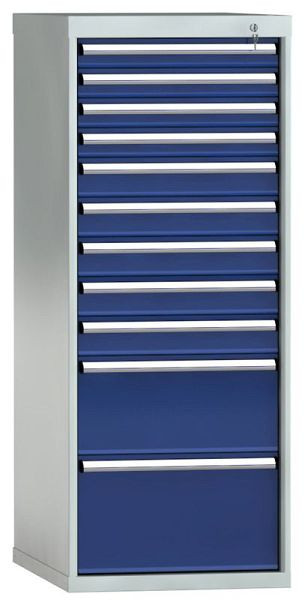 KLW Schubladenschrank 1000 x 572 x 750 mm H x B x T, Einbaumaß: 900mm, Einteilung: 27x36 Einheiten, EA / 100 kg, SEB1450-11EP-001