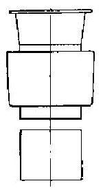Benkiser Ablauf komplett für WC-Druckspüler 3/4 Zoll 90 mm lang, 0870102
