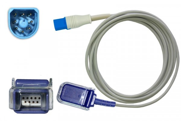 Golmed SpO²-Adapterkabel, zu Philips HP auf Nellcor OxiMax, 220 cm, GS 1943O