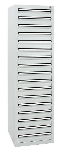 stumpf Schubladenschrank Serie STS 410, RAL 7035/7035, 17 Schubladen (17x100 mm), 7105107