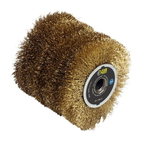 Fartools Messingdrahtbürste Ø 120 mm für Bürstenschleifer, 110885