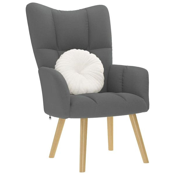 vidaXL Relaxsessel Dunkelgrau Stoff, 4016768, 8721158361936