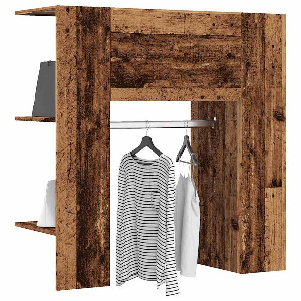 vidaXL Flurschrank Altholz-Optik 97,5x37x99 cm Holzwerkstoff, 857037