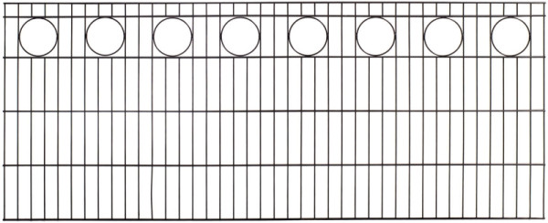 FA-Bausysteme Doppelstabmatten mit Dekor Moosgrün Deko: Ring Höhe: 1030 mm, 142155