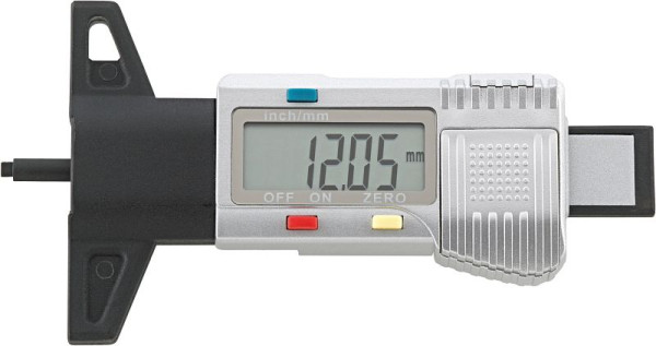 STAHLWILLE Elektronischer Reifenprofil-Messschieber Nr.12900/4 Messbereich 25/1 mm, 77371005