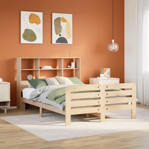 vidaXL Massivholzbett ohne Matratze 120x200 cm Kiefernholz, 3309920