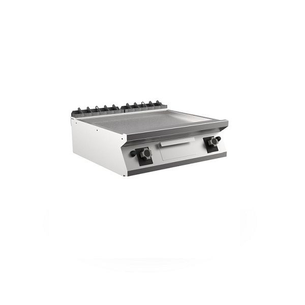 Mareno M1-900 Gasgrillplatte mit glatter mattverchromter Platte, 80cm, 800(B)x920(T)x250(H)mm, FT98GLCST, 191.217