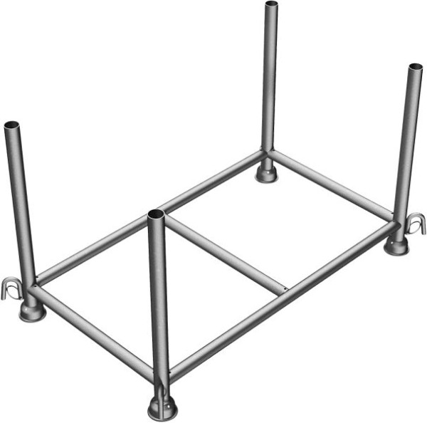 Schake Stapelpalette, verzinkt, mit Kranösen 1,30 m x 0,70 m x 0,70 m, 50120-0