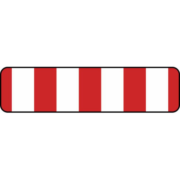 Stein HGS Verkehrszeichen 600-36 StVO, Absperrschranke, einseitig, 2400 x 250 mm, Alform, RA1, 600-36-112