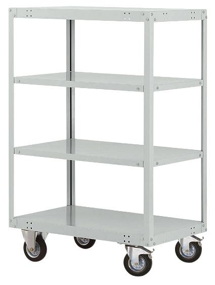 Manuflex Etagenwagen TRANSOMOBIL, mit 500 kg Tragkraft, HxBxT: 1545 x 1000 x 600 mm, lichtgrau, TP4133.7035