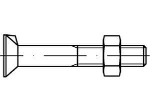 Senkschrauben DIN 604 Mu Stahl M 6 x 25 VE=S (500 Stück)