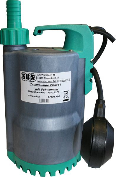 SBN Tauchpumpe 7200/14 mit Schwimmerschalter, 17101