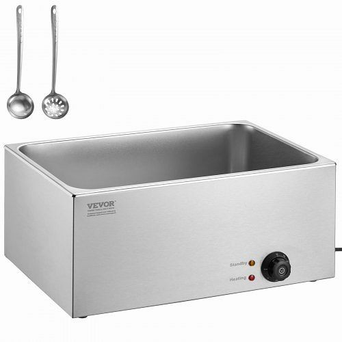 VEVOR Speisenwärmer Chafing Dish Gastronormbehälter 18L 1200W Buffet Catering, SYSPBWQPTKWFVFYRFV2