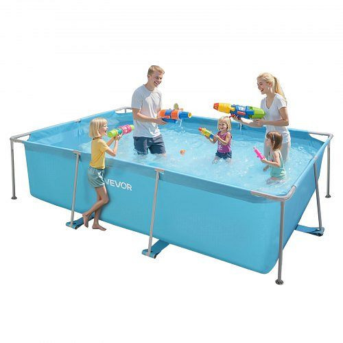 VEVOR Aufstellpool 3000x2000x762 mm, Stahlrahmen, 3960 L, für 4–5 Personen, blau, KJYYC10FT6FTP9KKK001V0