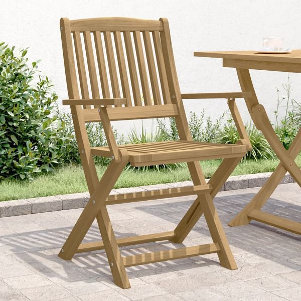 vidaXL Gartenstühle 4 Stück Klappbar 57,5x54,5x90 cm Massivholz Akazie, 365742