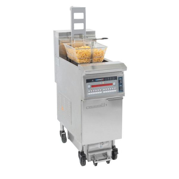 Casselin Elektrische Friteuse mit automatischem Heber und Filterung 22 Liter 17kW, CFPRAF22