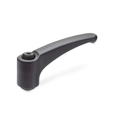 Ganter Verstellbare Klemmhebel, Kunststoff, Buchse Stahl (GN 604-63-M8-SG), VE: 25 Stück, 604-63-M8-SG