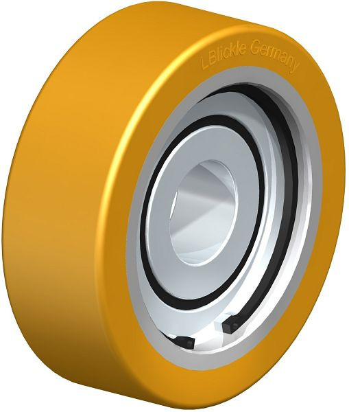 Blickle FSTH 75x25/20-15K Rad aus Blickle Extrathane®, Hellbraun, 757432