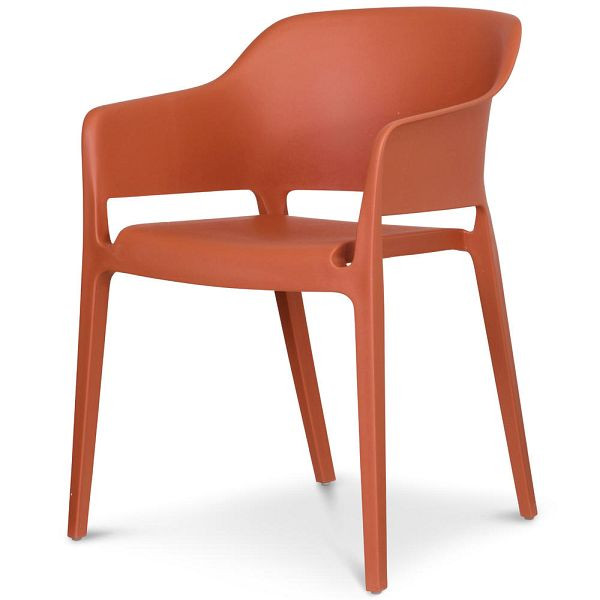 Deskin Stapel-/Schalenstuhl IBIZA PRO, Polypropylen rubinrot, 359990