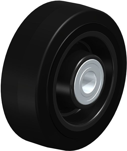 Blickle POEV 100/15K Rad aus Elastik-Vollgummi, Schwarz, 20438