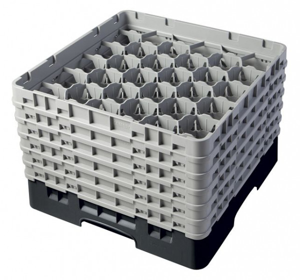 Cambro Spülkorb mit 30 Fächer Camrack® 29,8 cm Schwarz, 30S1114110