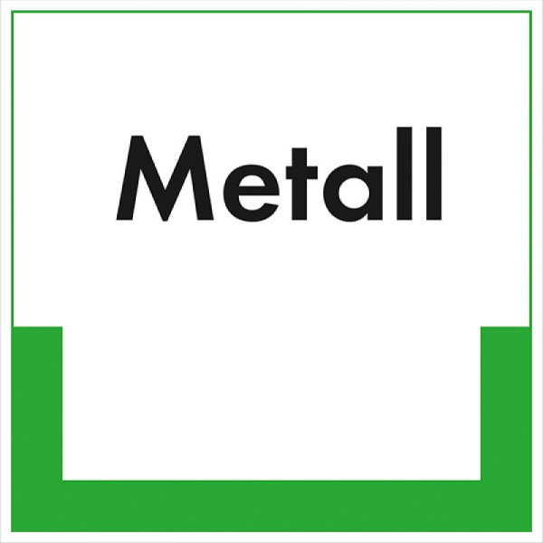 Stein HGS Kennzeichnungsschild Metall, 200x200mm/Kunststoff, witterungsbeständig, 43.6730