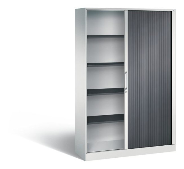 C+P Rollladenschrank Asisto, H1980xB1200xT435mm, Farbe: Lichtgrau / Schwarzgrau, Bügelgriff, 5 OH, 143001-000 S10006