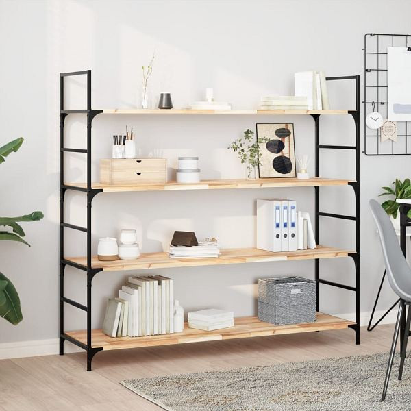 vidaXL Schweberegale 2 Stück 120x40x2 cm Massivholz Akazie Unbehandelt, 3279404