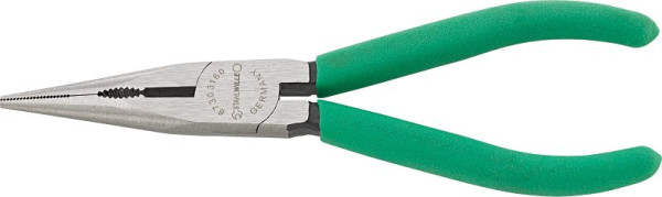 STAHLWILLE Telefonzange, Länge 160mm Kopf poliert Griffe Kunststoffüberzug, gerade Form, 67303160