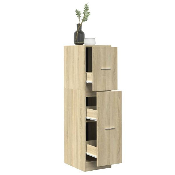 vidaXL Apothekerschrank Sonoma-Eiche 30x41x118 cm Holzwerkstoff, 855162